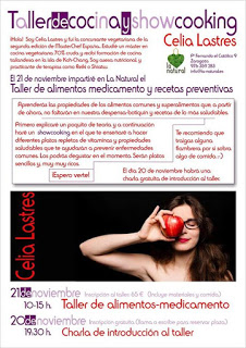 Taller de alimentos medicamento (sábado, 21)