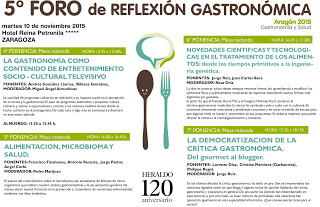 Foro de reflexión gastronómica (martes, 10)