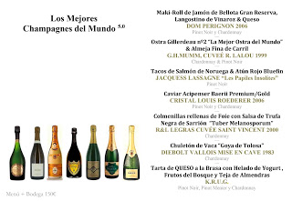 Cata cena maridada en Los Cabezudos Los mejores champagnes del mundo 5.0 (jueves, 17)