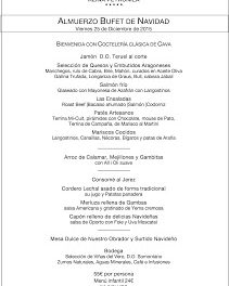 Bufet de Navidad en REINA PETRONILA (viernes, 25)