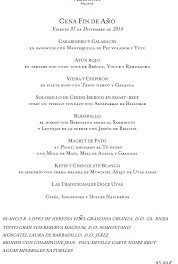 Menú del Nochevieja y Año nuevo en ARAGONIA PALAFOX (jueves y viernes, 31 y 1)