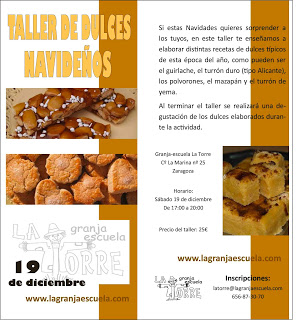 Taller de dulces navideños (sábado, 19)