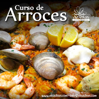 Curso de cocina Arroces en AZAFRÁN (de martes a jueves, del 5 al 7 de abril)