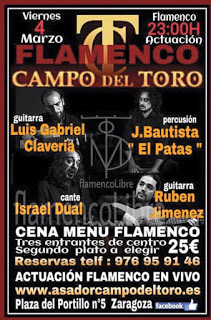 Cena menú flamenco (viernes, 4)