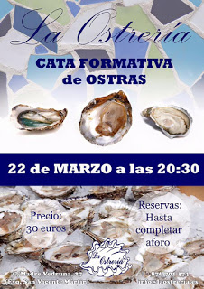 Cata formativa de ostras (martes, 22)