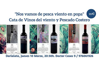 Degustación maridada de vinos y pescados (jueves, 10)