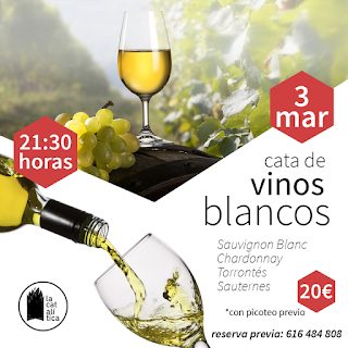 HUESCA. Cata de vinos blancos (jueves, 3)