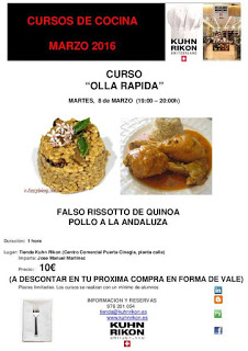 Curso de cocina con olla rápida (martes, 8)