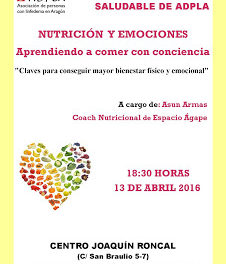 Charla, Nutrición y emociones (miércoles, 13)