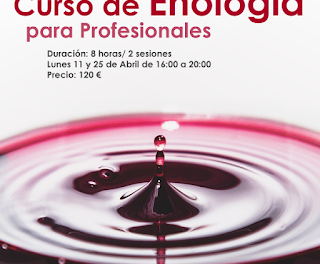 Curso de enología para profesionales en AZAFRÁN (lunes, 11 y 25 de abril)