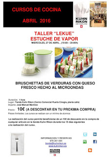 Taller de cocina al vapor (miércoles, 27)