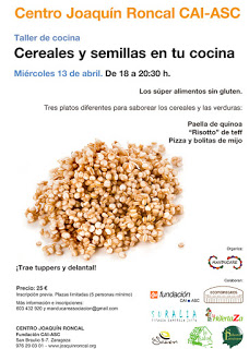 Taller Cereales en tu cocina (miércoles, 13)