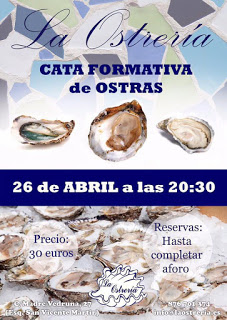 Cata formativa de ostras (martes, 26)
