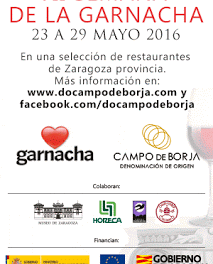 ZARAGOZA Y PROVINCIA. VII Semana de la Garnacha (del 23 al 29 de mayo)