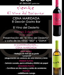 Cata de vinos maridada (viernes, 3)