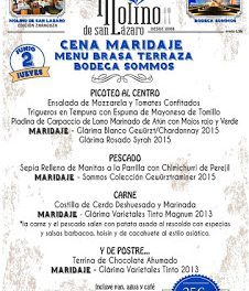 Cena maridaje con BODEGA SOMMOS (jueves, 2)