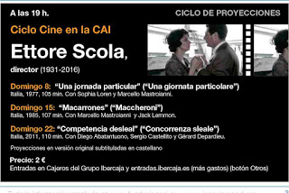 Ciclo de cine de Ettore Scola (domingos, 8, 15 y 22)