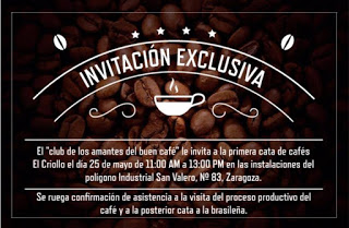 Cata de cafés El Criollo con Slow Food (miércoles, 25)