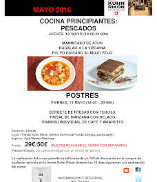 Curso de cocina para principiantes (jueves, 12, y viernes, 13)