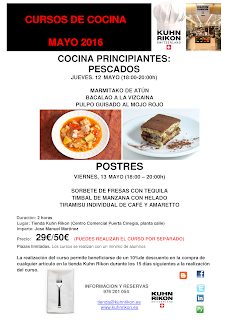 Curso de cocina para principiantes (jueves, 12, y viernes, 13)