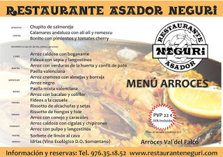 Jornadas del arroz en Neguri (hasta final de junio)