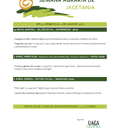 JACETANIA. Semana agraria (del 31 de mayo al 2 de junio)