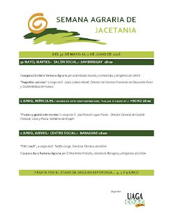 JACETANIA. Semana agraria (del 31 de mayo al 2 de junio)