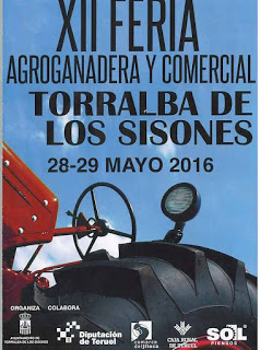 TORRALBA DE LOS SISONES. Feria agroganadera y comercial (días 28 y 29 de mayo)