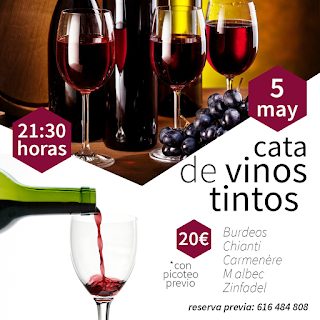 HUESCA. Cata de vinos tintos (jueves, 5)