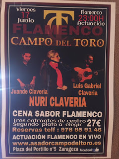 Cena menú flamenco (viernes, 17)