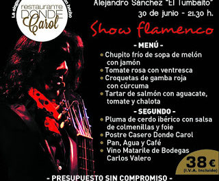 Cena y flamenco (jueves, 30)