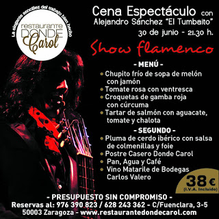 Cena y flamenco (jueves, 30)