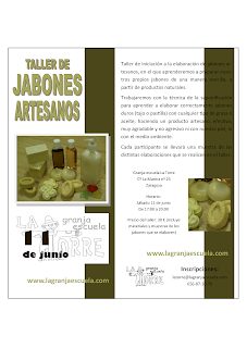 Taller de jabones artesanos (sábado, 11 de junio)