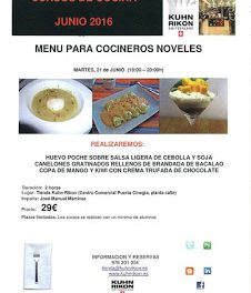 Curso de cocina para noveles (martes, 21)