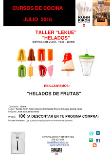 Taller de helados de frutas (martes, 5)