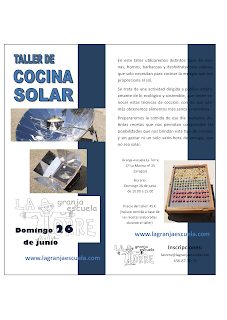 Taller de cocina solar (domingo, 26)