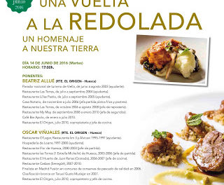 HUESCA. Taller y cena Una vuelta a la redolada (martes, 14)