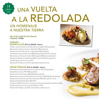 HUESCA. Taller y cena Una vuelta a la redolada (martes, 14)