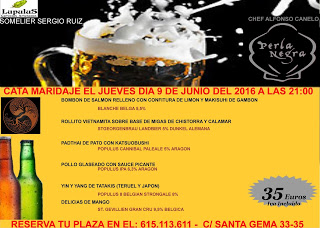 Cata maridaje de cervezas extranjeras y cocina oriental con LUPULUS (jueves, 9)