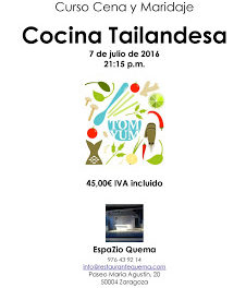 Curso cena y maridaje, cocina tailandesa (jueves, 7)