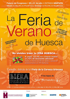 HUESCA. Feria de verano y de cerveza artesana (días 30 y 31)