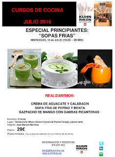 Curso de sopas frías (miércoles, 13)