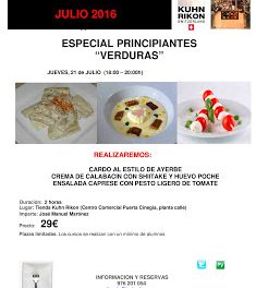 Curso de verduras (jueves, 21)