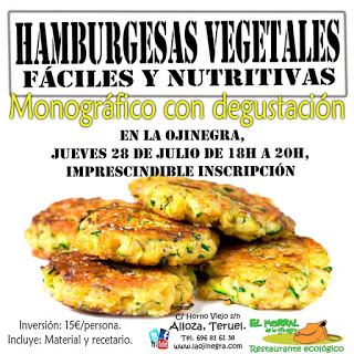 ALLOZA. Monográfico de hamburguesas vegetales (jueves, 28)