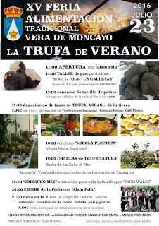 VERA DE MONCAYO. Feria de alimentación, la trufa de verano (sábado, 23)