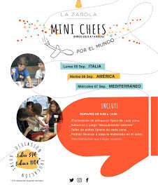 Curso Mini chefs por el mundo en LA ZAROLA (del 5 al 7)