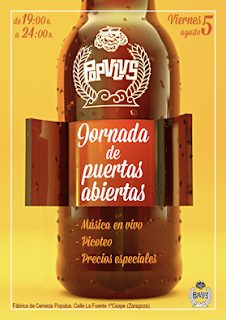 CASPE. Jornada de puertas abiertas en la fábrica de cervezas (viernes, 5)