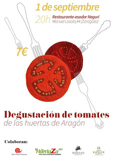 Degustación de tomates de las huertas de Aragón (jueves, 1)