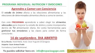 Charla “Aprende a comer con conciencia” (miércoles, 14)