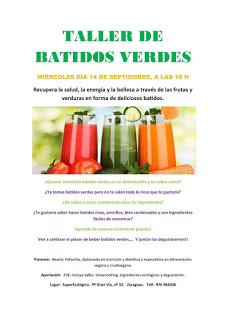 Taller de batidos verdes (miércoles, 14)